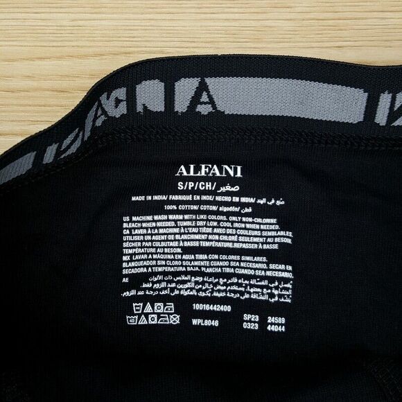 ALFANI Mens Briefs Small Black 4-Pack 100% Cotton Underwear - Picture 3 of 5